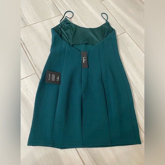NWT Lulu's Stay Out Later Dark Teal Backless Bodycon Dress 🔥 Simply Sexy - Picture 3 of 9